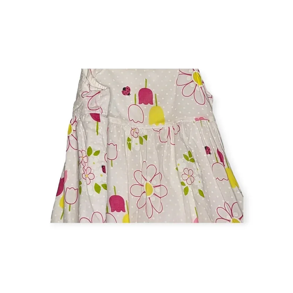 Gymboree White & Pink Sleeveless Dress Size 6